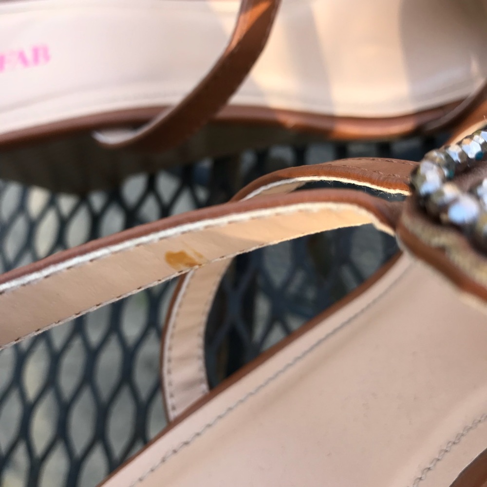 💕SOLD💕JustFab Daniela Wedged Sandals - Picture 7 of 8